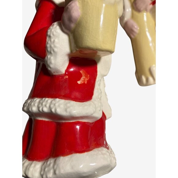 Christmas Ceramic Candle Holder Set of Two Children Caroler Figures - Picture 13 of 14